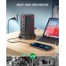 Tower Extension Lead with USB Slots, 5M Multi Plug Extension 8 Outlets and 4 USB (1 Type C and 3 USB Ports) [13A 3250W] Surge Protector Extension Lead with Widely Spaced Outlets for TV PC Tablets