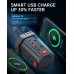 Tower Extension Lead with USB Slots, 5M Multi Plug Extension 8 Outlets and 4 USB (1 Type C and 3 USB Ports) [13A 3250W] Surge Protector Extension Lead with Widely Spaced Outlets for TV PC Tablets